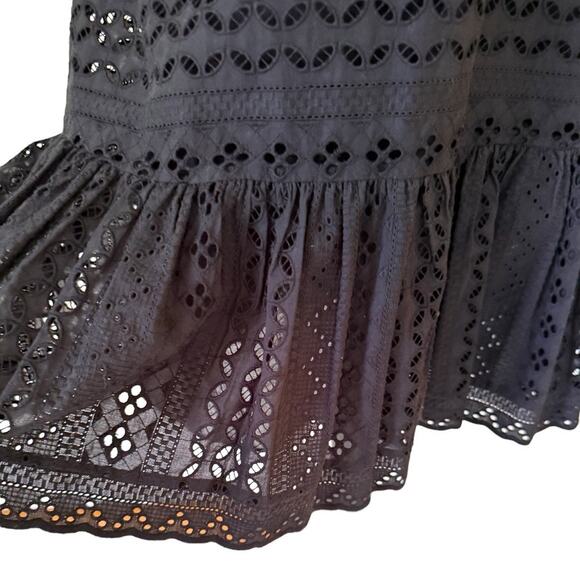 Rebecca Minkoff Caro Eyelet Ruffle Mini Dress- Size 8 - Picture 9 of 11